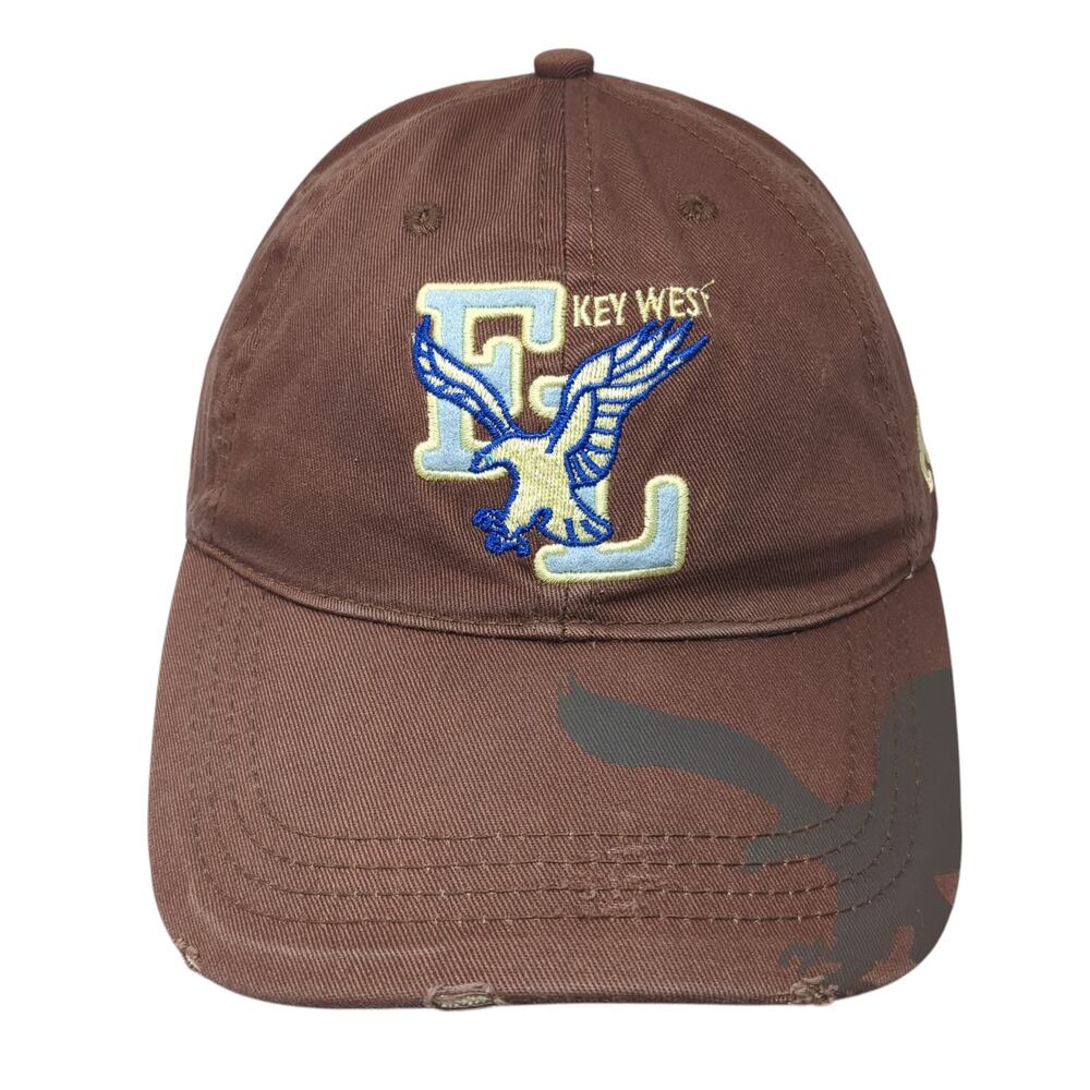 Key West Florida Baseball Cap Brown One Size Adjustable Patriotic 777 Lucky